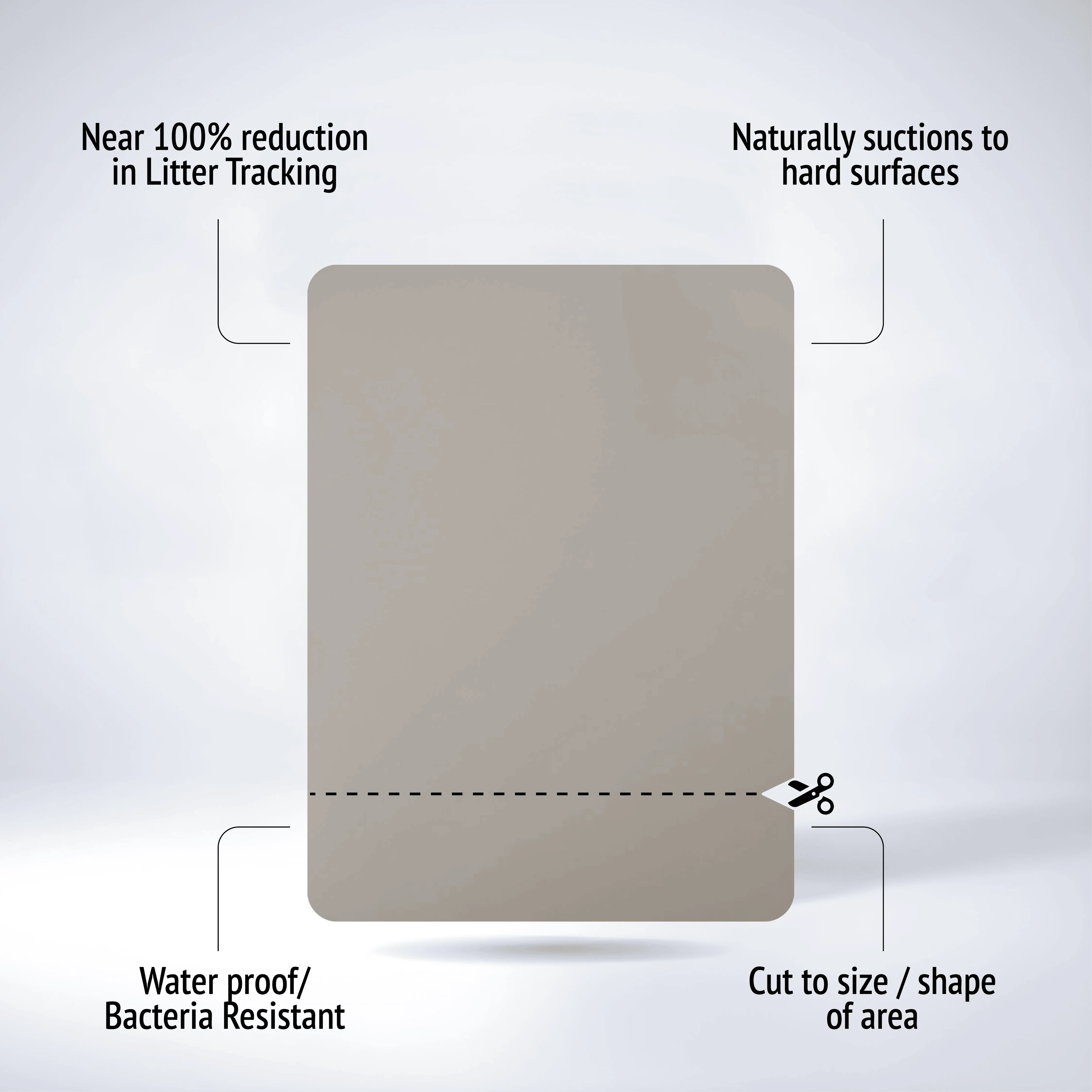 Fit Litter Mat - Light Grey - Image 2