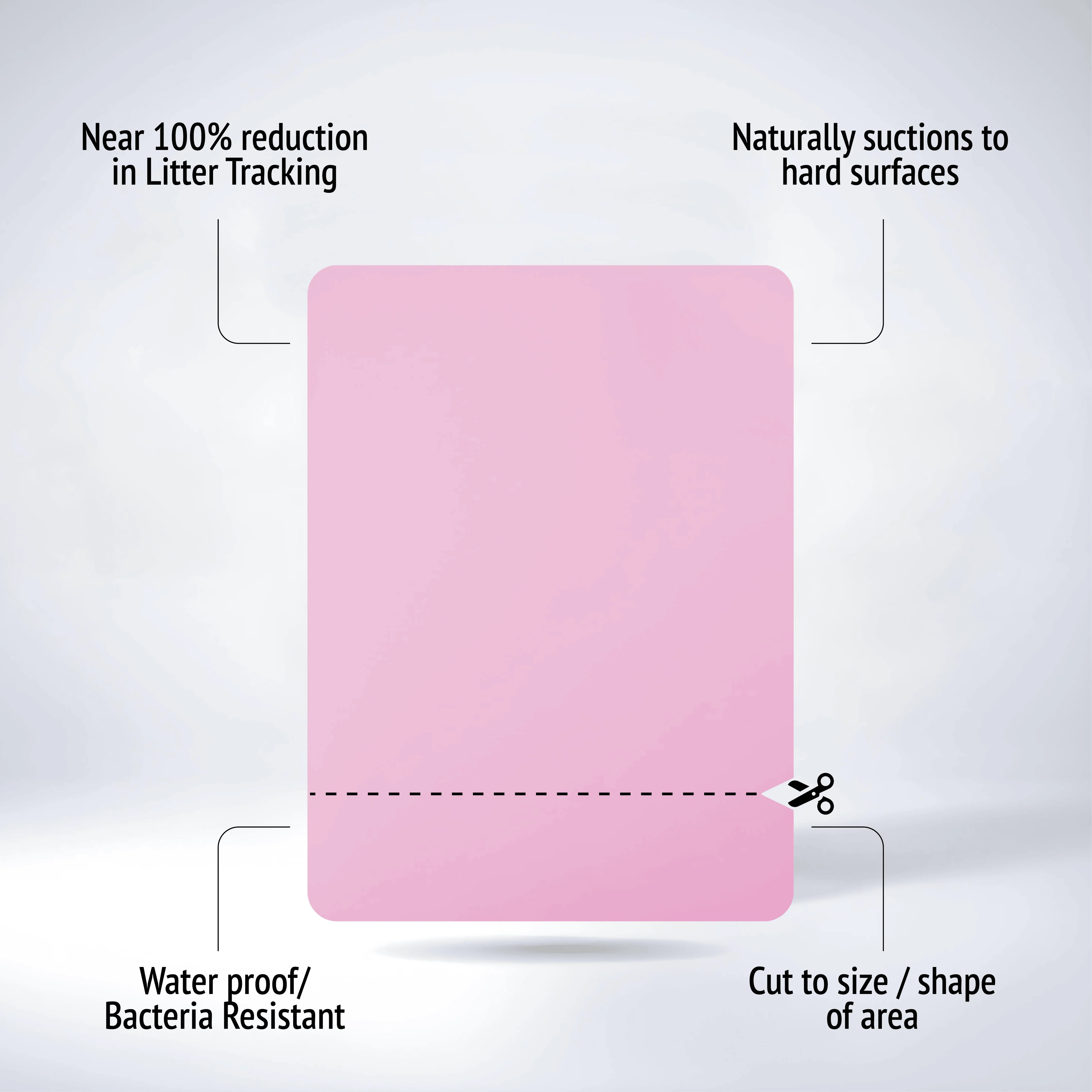 Fit Litter Mat - Pink - Image 2